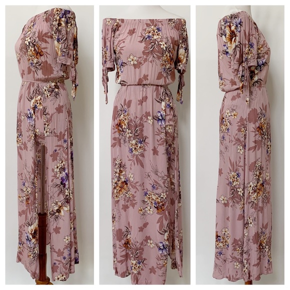 Urban Outfitters Dresses & Skirts - UO Band of Gypsies Floral Maxi Dress With Shorts